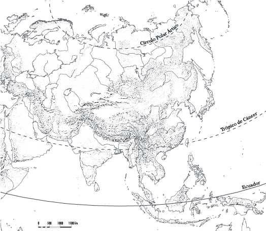 Mapa de Asia.