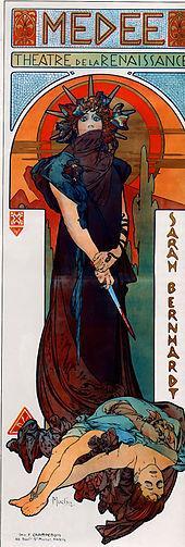 Medea Alfons Mucha poster for