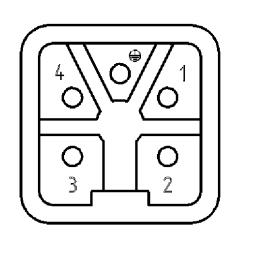 9. Conector de disposición de las conexiones Salidas de alarma del regulador 4 3 2 Contactos de relé libres de potencial máx.