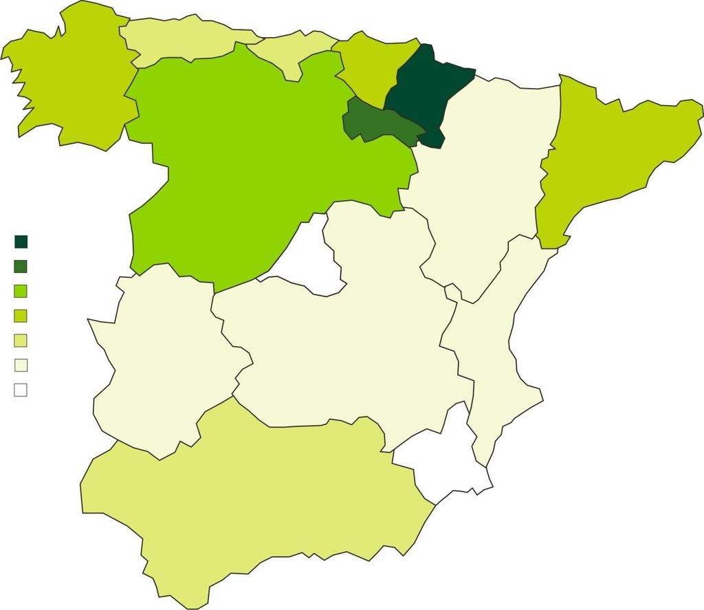 Situación certificación PEFC en España Información datos estadísticos 15.520 178.713ha 11,44 % 744 32.031ha 17 7,06% 60.915 ha 3,21 % 43 18.154 ha 8,60 % 694 693.346 23,54 % 1.534 83.239 ha418 258.