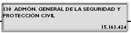 GENERAL DE LA SEGURIDAD Y PROTECCIÓN CIVIL 13000 DIR.Y GEST.ADMV.