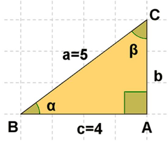 entre cateto opuesto d) Hipotenusa entre cateto adyacente Ejercicio 7 Halla las razones trigonométricas de los ángulos de los siguientes triángulos