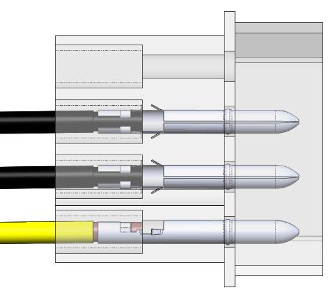 En el esquema de la base debe distinguir entre la posición de la toma de corriente y la posición del cable dentro de la carcasa Incluya el