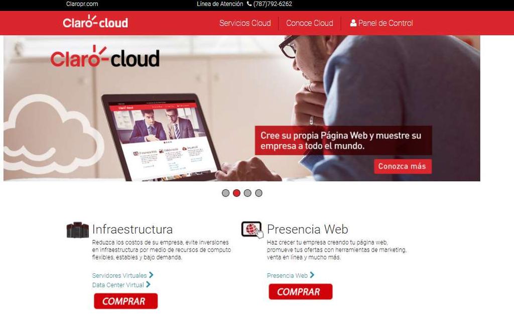 1. Guía de Compra de DCV Ingrese al Portal Claro Cloud: http://www.clarocloudpr.