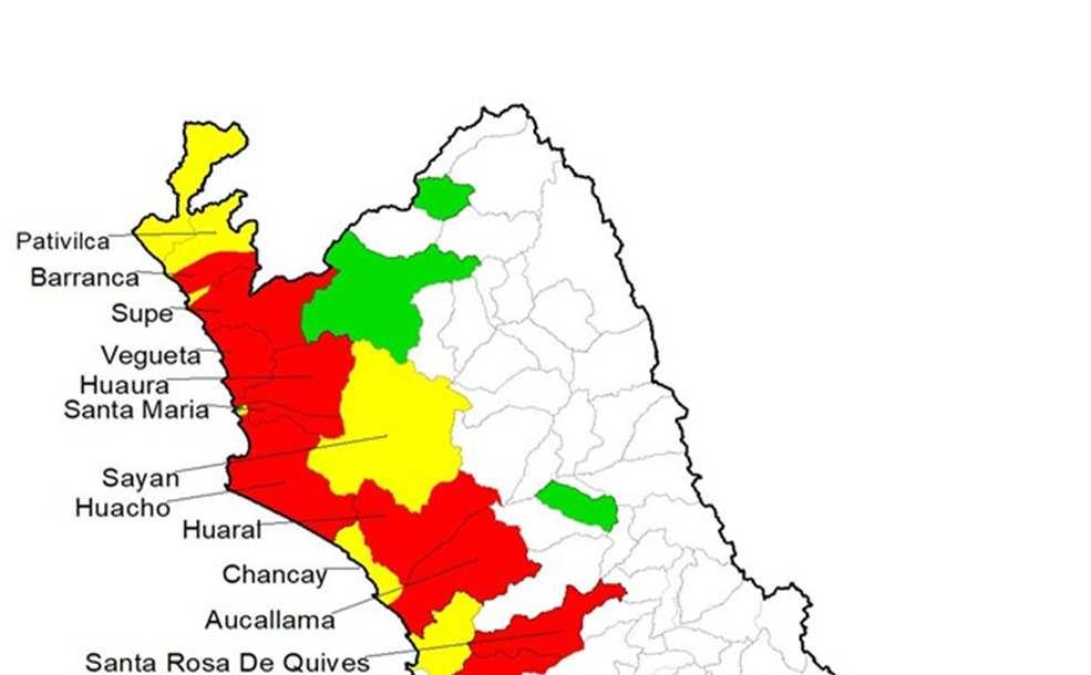 Intoxicación aguda por plaguicidas (IAP) según distritos en el departamento de Lima, Perú- 2018* Tendencia de las IAP del departamento Lima, 2016-2018* 90 80 Año 2016: 1285 casos Año 2017: 1156 casos