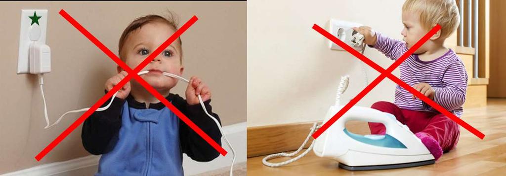Evite que los niños jueguen con los cables de los electrodomésticos o introduzcan objetos