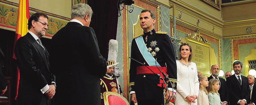 La proclamación del rey Felipe VI, se produjo el 19 de junio de 2014.