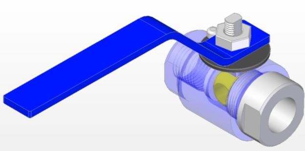 Válvula de bola Fabricadas el cuerpo en acero al carbono STM 105 ; y las partes internas Trim (bola, eje) en cero