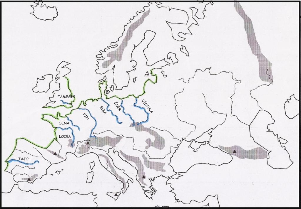 LA HIDROGRAFÍA DE EUROPA (Los ríos) Vertiente oceánica. Cómo son?