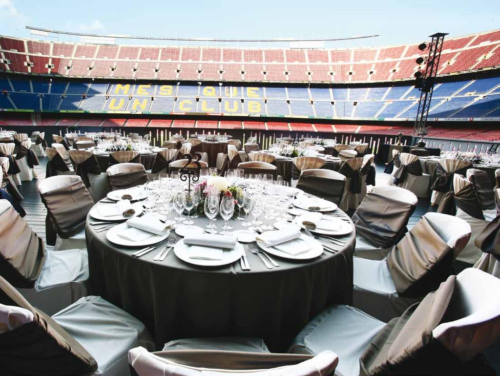 Platea Camp Nou Espectacular terrassa a l interior de l Estadi.