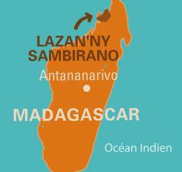 Grupo de productores Lazan'Ny Sambirano (Madagascar) Fundación: 2000 Localización: Noroeste de Madagascar Estructura: Asociación de productores Productores: 350 productores Productos: Cacao La Unión