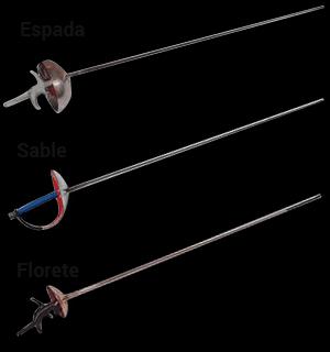 Equipamiento y nociones de esgrima Espada: La espada deportiva es una de las tres armas utilizadas en esgrima. Procede del espadín, una de las armas propias de la esgrima clásica.