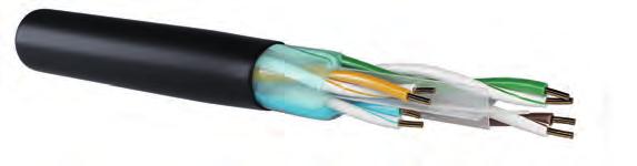cobre COBRE CABLE CAT6 U/UTP PE CON GEL 23 AWG - 0,55mm Este cable tiene un alto rendimiento para el enlace o canal permanente.