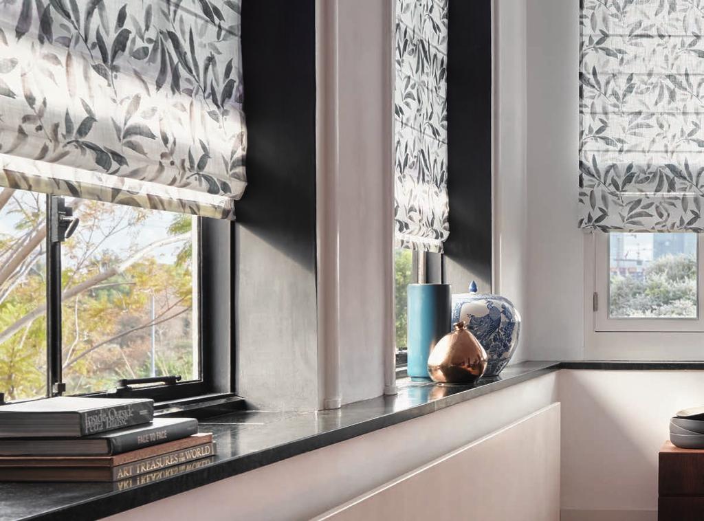 El tejido como elemento principal Los Cortinas Plegables Luxaflex son la solución ideal para las ventanas de quienes adoran la suavidad y la riqueza que ofrece