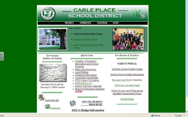 Carle Place School District *http://www.cps.k12.ny.