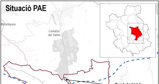 Sabadell Mapa 14. Situació dels Polígons d Activitat Econòmica a Sabadell.