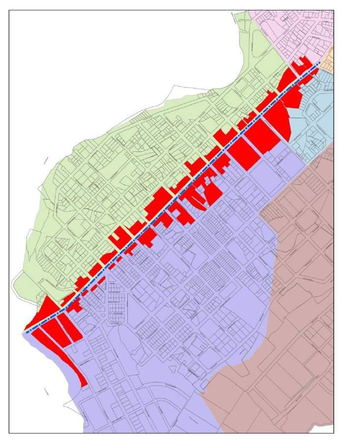 Mapa No. 26: Macas. Eje Urbano Av. 29 de Mayo. Z4 Z1 Z2 b. AVENIDA LA HERMITA Se ubica al sur de la ciudad y pertenece a la Zona de Planificación 2.