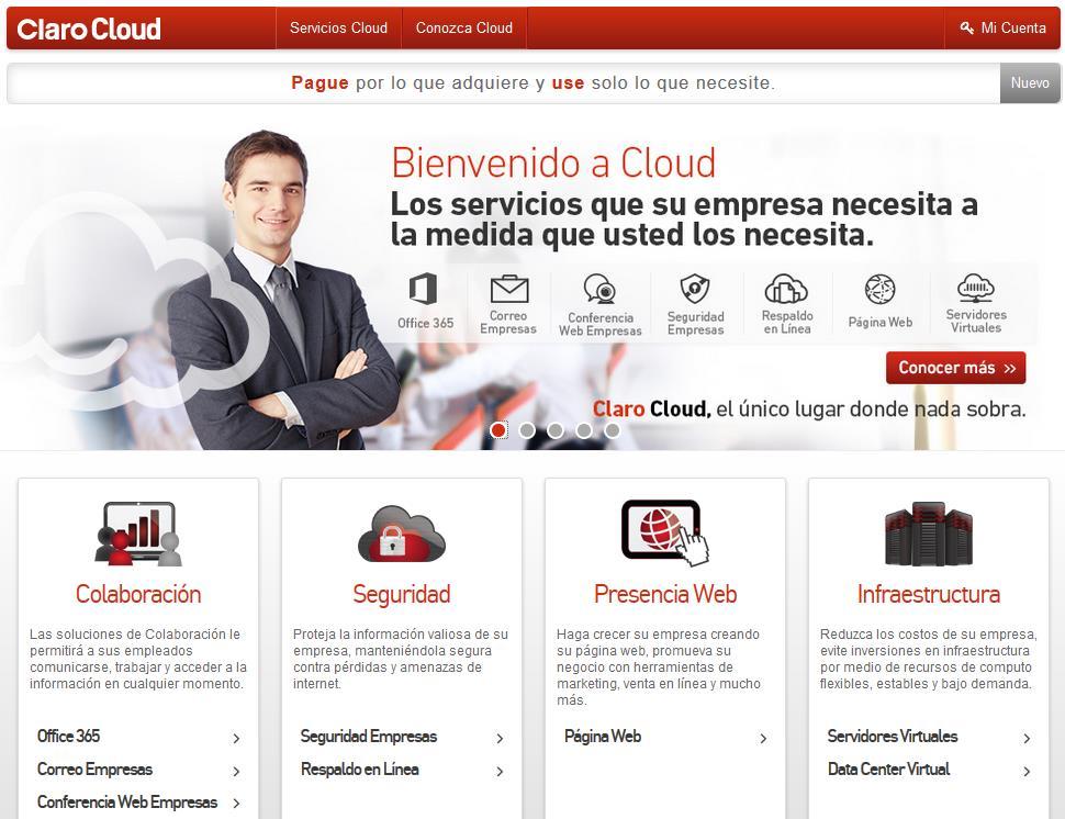 . Guía de Compra de DCV Ingrese al Portal Claro Cloud: http://www.clarocloudpr.