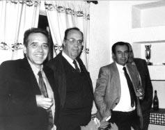 Club del Cubillas. Confederaci n Hidrogr fica. De izquierda a derecha: Manuel del Valle, Guillermo Bravo y Joaqu n Delgado.