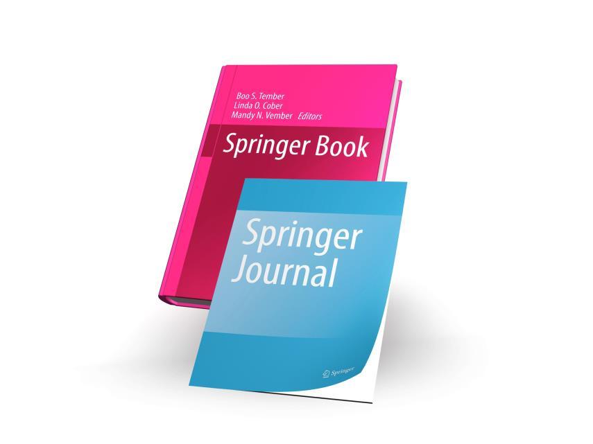 Agenda Springer Ciencia en Europa / España Libros con autores españoles publicados con Springer 2010/2011/2012 Por qué quiere publicar? Cómo elegir la revista en la que quiere publicar?