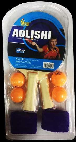 Pack de raquetas de ping pong Aolishi Incluye