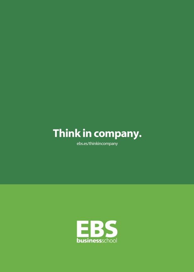EBS Business School es una Fundación sin ánimo de lucro. CIF Q10401065 EBS Business School. Premio Dintel a la Mejor Iniciativa Empresarial de 2010.