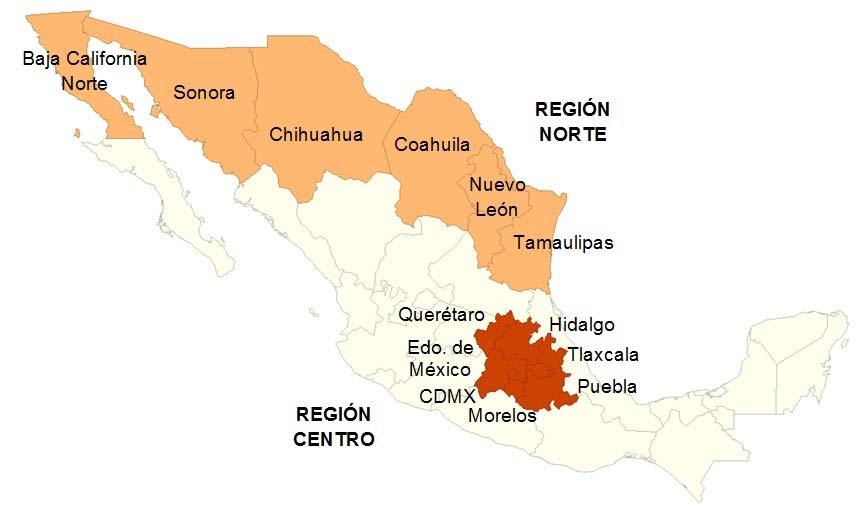 México: Región