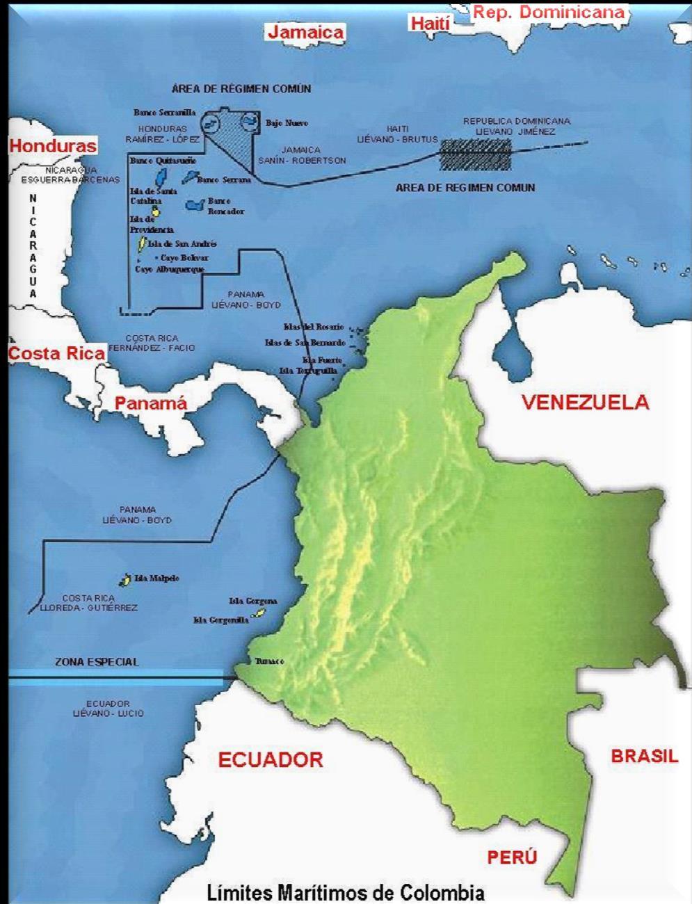 Escenario marítimo 928.660 Km 2 44.8 % del territorio nacional 9 Fronteras marítimas 589.