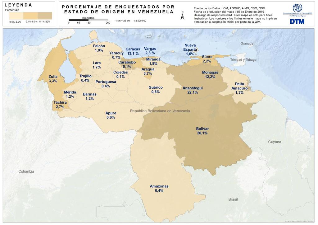 Anexo I: Mapa I: Estados de origen de los encuestados Quedan reservados todos los derechos.