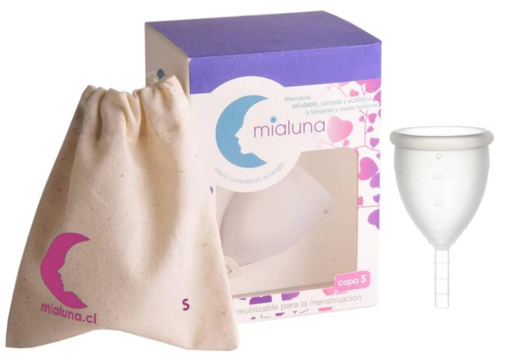 Mialuna es una copa intravaginal de silicona hipo alergénica reutilizable
