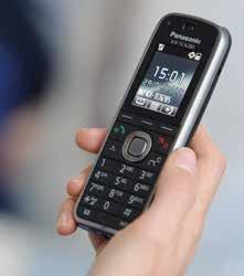 SERIE KX-TCA85 La mayoría de los teléfonos se suelen dañar con facilidad en los entornos laborales como resultado de golpes y caídas, no es el caso de los teléfonos DECT de gama alta de la serie