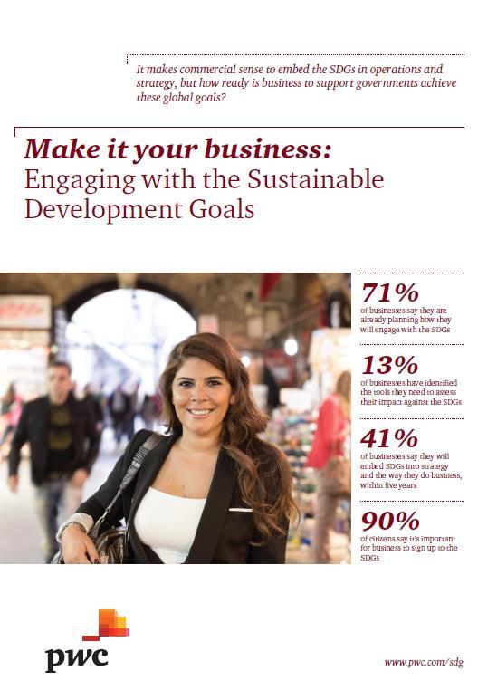 Estudio realizó el estudio: Make it your business Engaging with Sustainable Development Goals.