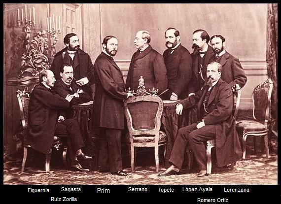 PACTO DE OSTENDE (BÉLGICA) 1866 Acuerdo de progresistas, demócratas, republicanos y, tras la muerte de O Donell, la Unión Liberal, con dos