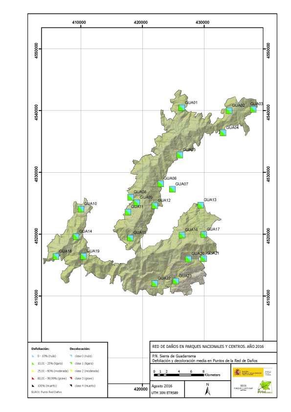 eguimiento del estado fitosanitario de las masas forestales en la Red Fig.