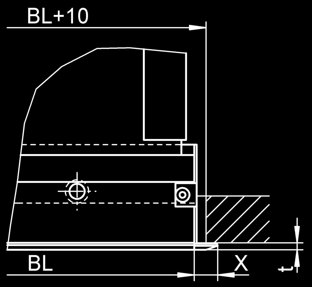 total BL. Las piezas diferenciales entre <1500 mm y >400 mm pueden equiparse con plénum.