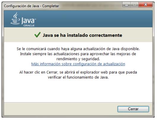 Una vez descargado el instalador de Java, abrimos el archivo descargado y seguimos las