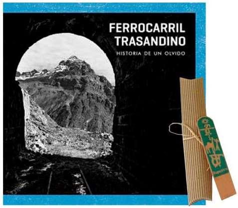 Ferrocarril Trasandino con marcador de cobre COD: *EXTZON047 Libro Ferrocarril Trasandino narra la historia de la construcción y desarrollo del ferrocarril que unía a Chile y Argentina.