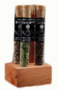 Set 4 hierbas o especias en tubo de ensayo COD: *CORGOU131 Una excelente alternativa para agregar sabor a tus preparaciones y armar su propio laboratorio en su cocina.
