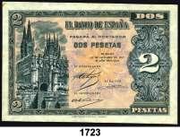 .......... 150, 1722 1937. Burgos. 2 pesetas. (Ed. D27).