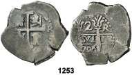 1251 1741. Potosí. P. 1 real. (Cal. 1675). 2,92 g. El nombre del rey parcialmente visible.
