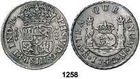 Limpiada. (EBC-). Est. 90.... 60, 1259 1743. México. M. 2 reales. (Cal. 1294). 6,72 g.