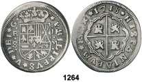 1263 1746. Potosí. q. 2 reales. (Cal. 1375). 6,06 g. Doble fecha. MBC+/MBC.