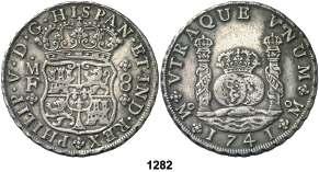 ......... 110, 1283 1731. Potosí. M. 8 reales. (Cal. 888). Rev.: PLV-SVI-TR(...). 27,20 g.