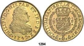 ....... 300, 1294 1742. México. FM. 8 escudos. (Cal. 137) (Cal.Onza 439). 27 g.