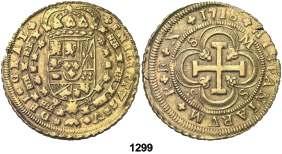 500, Ex Áureo & Calicó 28/05/2013, nº 367. 1299 1718. Sevilla. M. 8 escudos. (Cal. 181) (Cal.Onza 511).