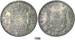 México. MF. 8 reales. (Cal. 909). 26,90 g. Columnario. Limpiada.