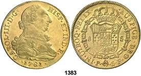 ................................... 725, 1383 1781. Popayán. SF. 8 escudos. (Cal.