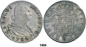 Est. 180..... 120, 1406 1793. Madrid. MF. 1 escudo. (Cal. 492). 3,34 g. MBC-/MBC+. Est. 140............. 100, 1407 1798. Madrid. MF. 1 escudo. (Cal. 497).