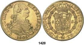 Est. 1.200..................................... 900, 1420 1805. México. TH. 8 escudos. (Cal.