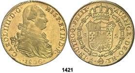 1421 1806. México. TH. 8 escudos. (Cal. 61) (Cal.Onza 1042). 26,92 g. Golpecitos.